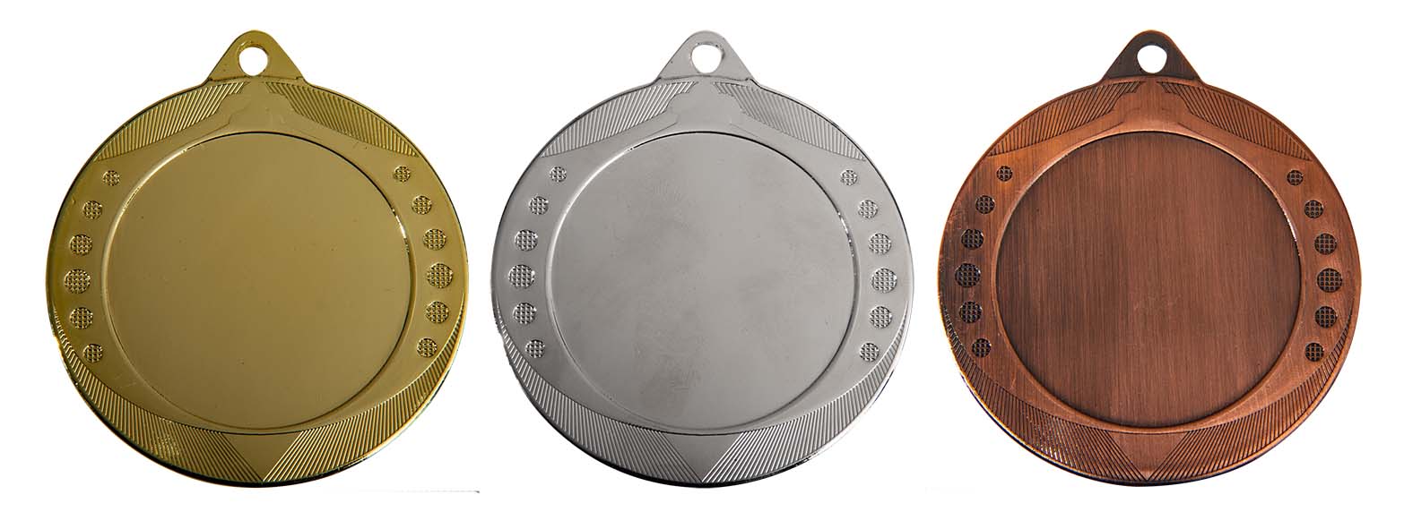 M311 Medaille goud-zilver-brons Ø 70 mm compleet